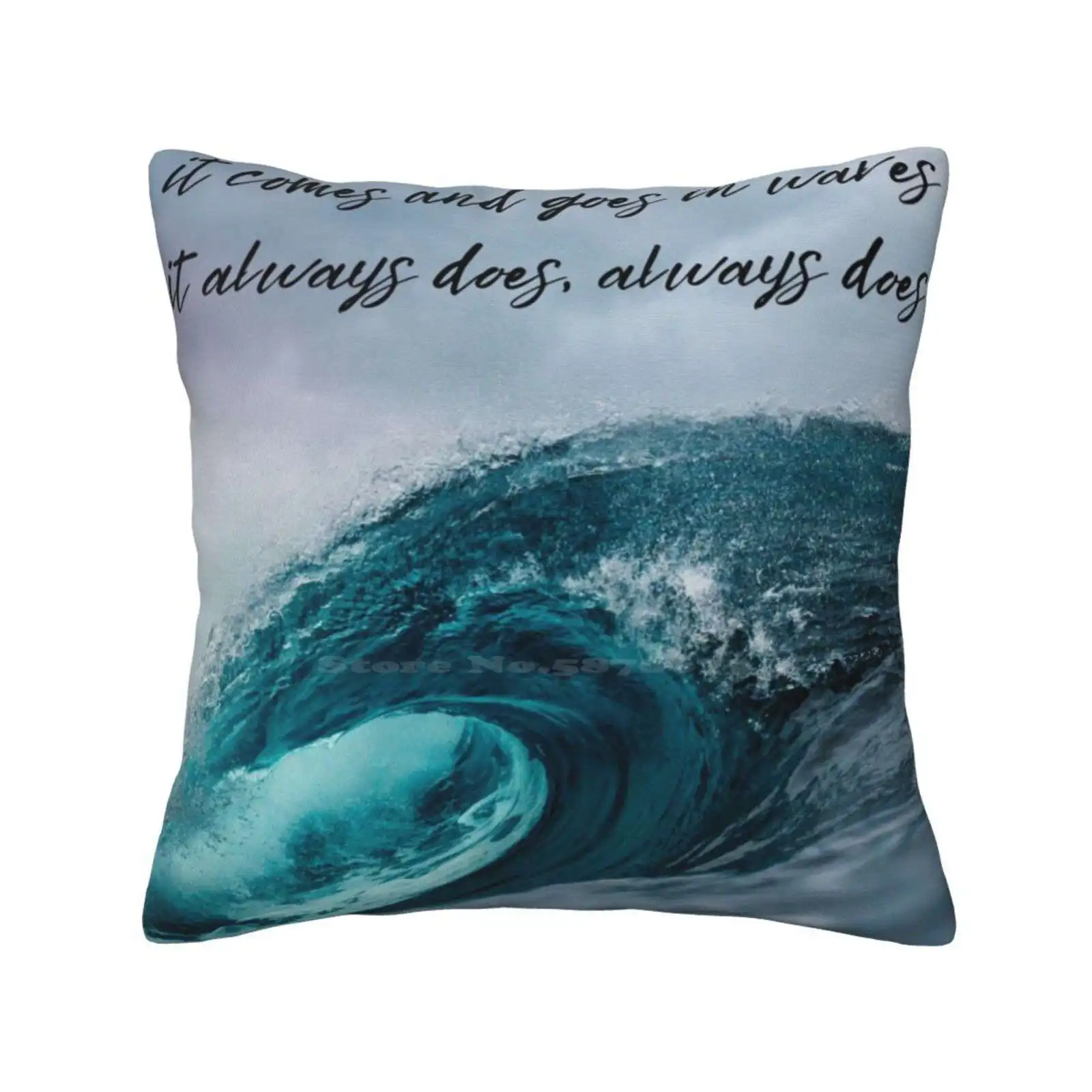 Это приходит и идет в волны подушки для спальни украшение для дома волны Дин Льюис беспокойство психическое здоровье песни музыка