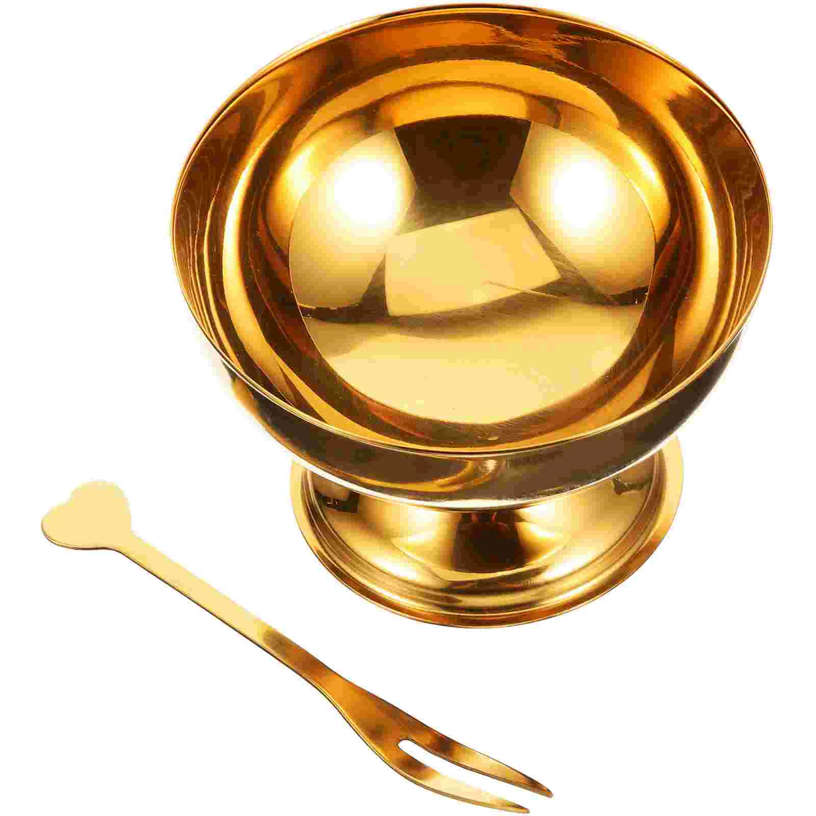 

Stainless Steel Ice Cream Cup Small Size Silver Color Smooth Reusable Perfect for Desserts Fruit Salad Home