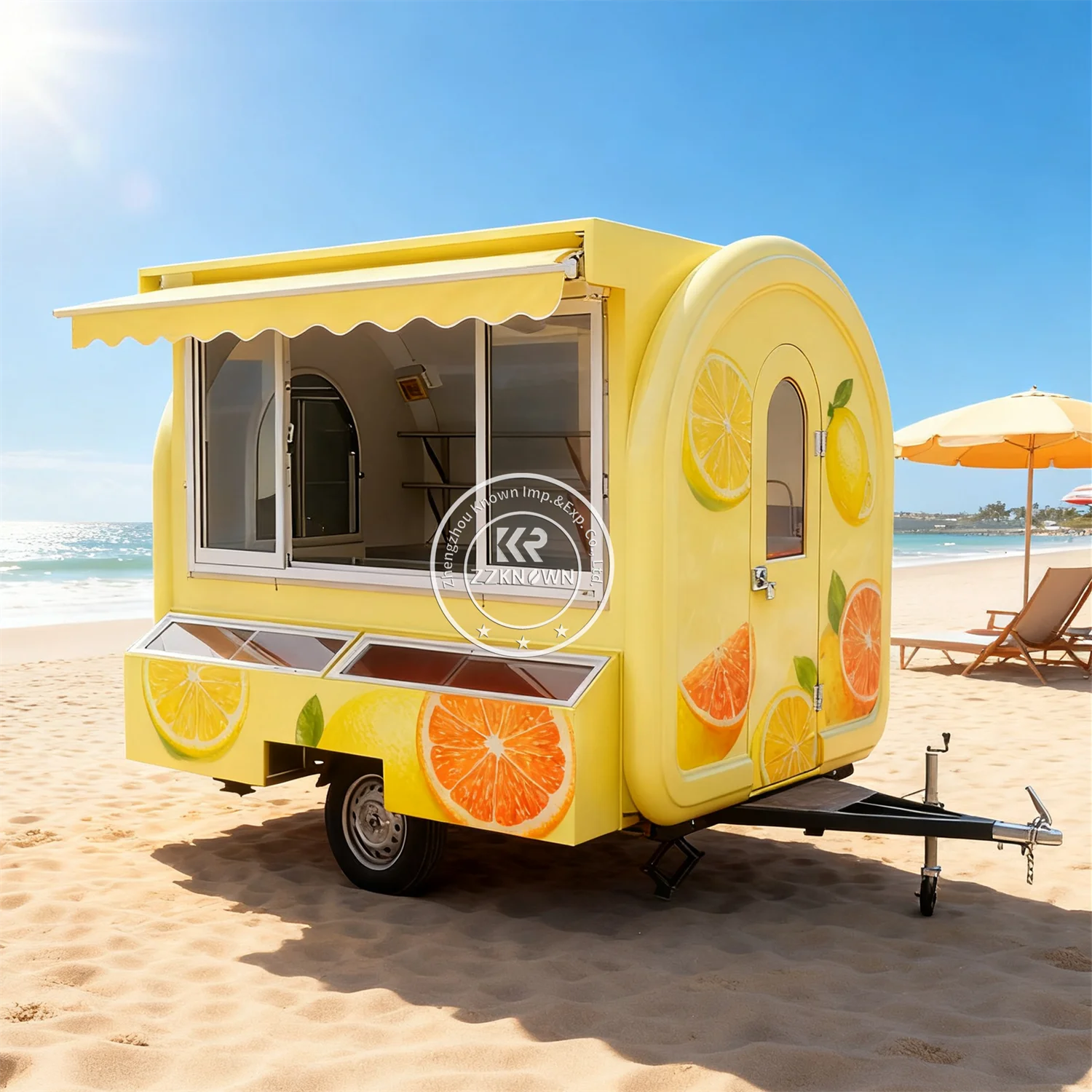 

Commercial Food Trailer Fully Equipped BBQ Coffee Trailer Mobile Kitchen Trailer Concession Food Truck with Full Kitchen