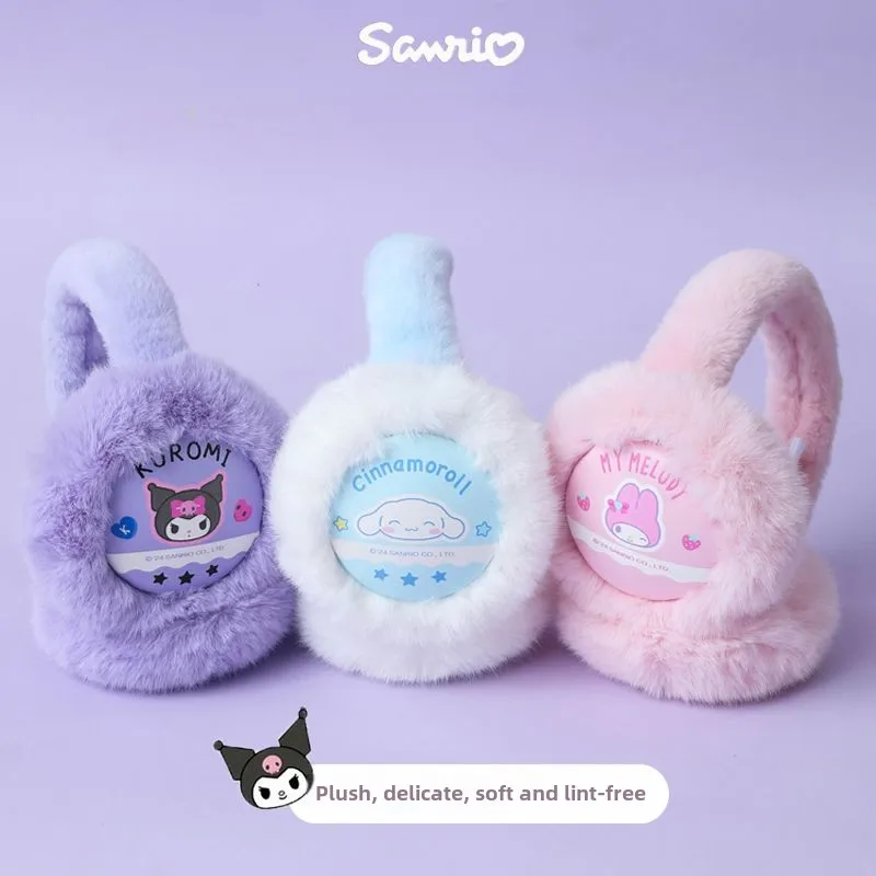 

Genuine Sanrio Children's Earmuffs Melody Ear Protection Warm Girls Kindergarten Earbags Winter Kurome Warm Earmuffs