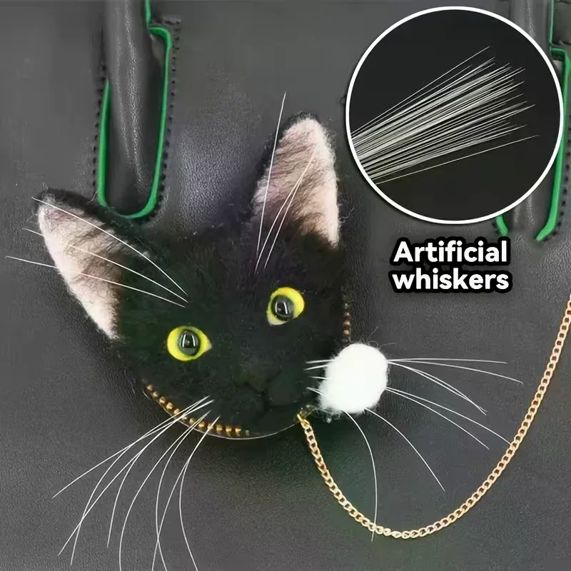 Cat And Dog Whiskers Realistic Animal Beards Suitable For DIY Cats And Dogs, Puppets, Wool Felt Accessories Simulation
