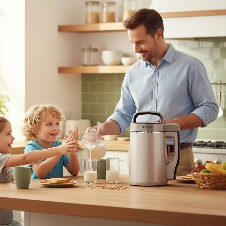 

Home Automatic Blender - Soymilk Maker, Low-Noise, Heating, Smart Timer, Juicing & Food Processing