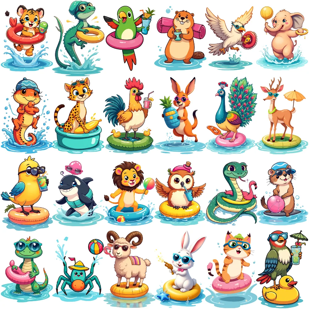 

28 шт., временные татуировки, наклейки с животными, водонепроницаемые, долговечные наклейки для тела, милые наклейки для щек, плеч