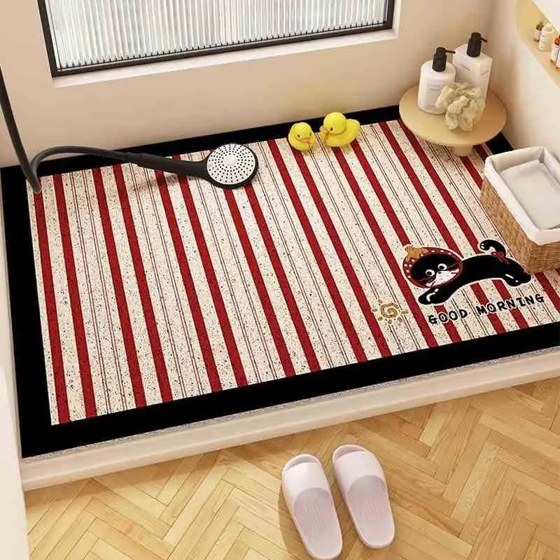 

Противоскользящий коврик для ванной, душа, туалета, ванной комнаты, с перфорацией, полностью закрепленный, с водозащитным барьером для туалета, разрезаемый коврик-кольцо из шелка