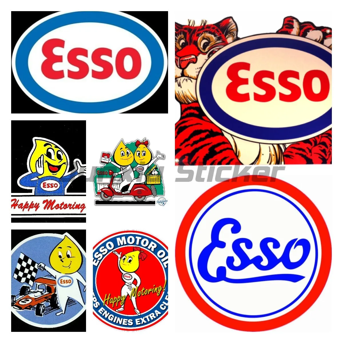 

Esso old Sticker Car Decal Car Window Sticker Bumper Racing Laptop Helmet Trunk Wall Vinyl Decal