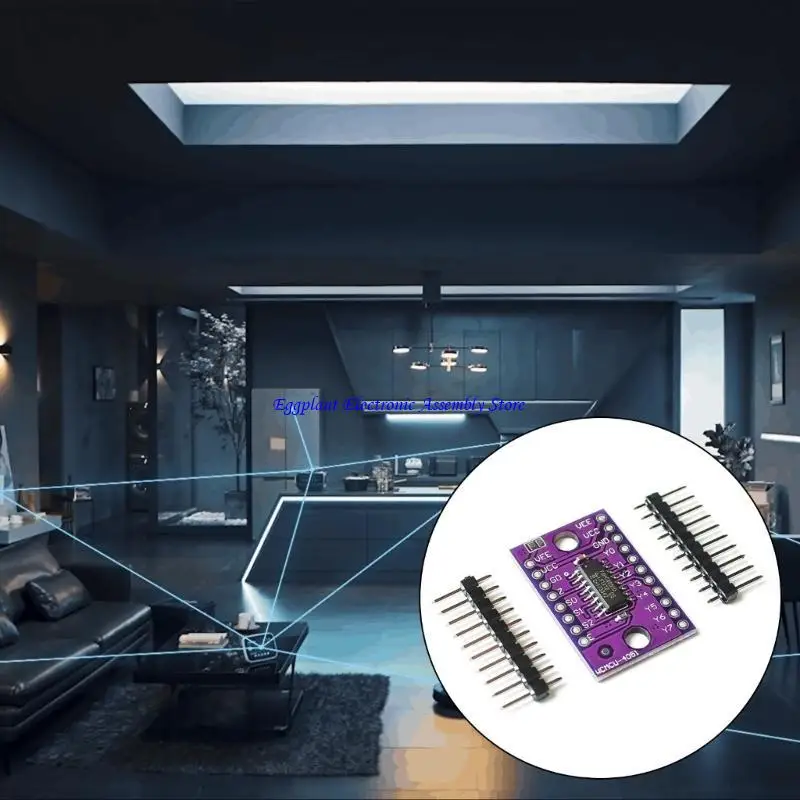 E28D 74HC4051 8 Channel Multiplexing Selectors Module Distributor Resolver With Easy Integration Into Microcontroller Project