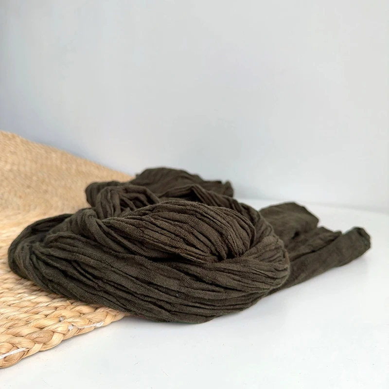 وشاح نسائي من القطن والكتان برقبة قابل للتنفس للحماية من الشمس إكسسوار دافئ لعطلة الصيف والخريف الفاخرة #3