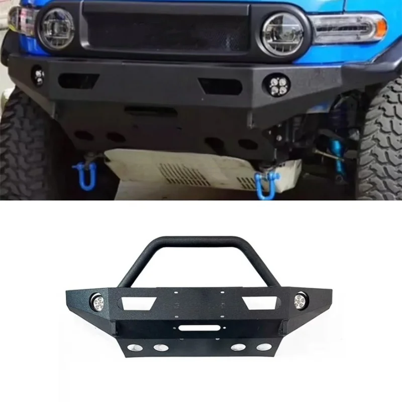 Offroad Black Powder Coated Steel Front Bumper Fit For FJ Cruiser 2007-2014
