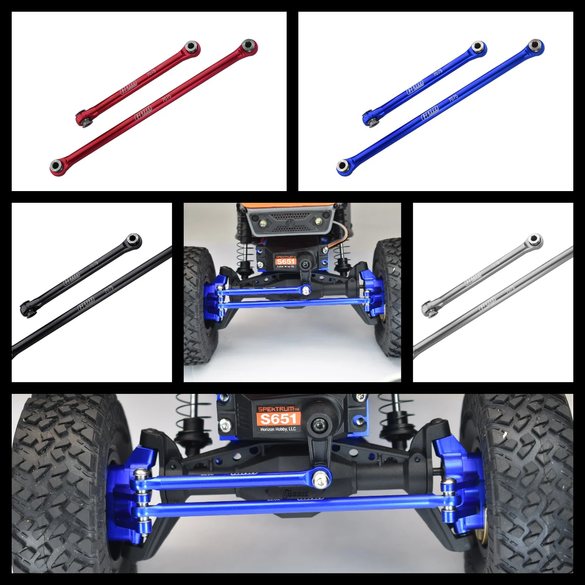 

GPM Alloy 7075 Front Steering Link Rod AXIAL UTB18 Capra Unlimited Trail Buggy