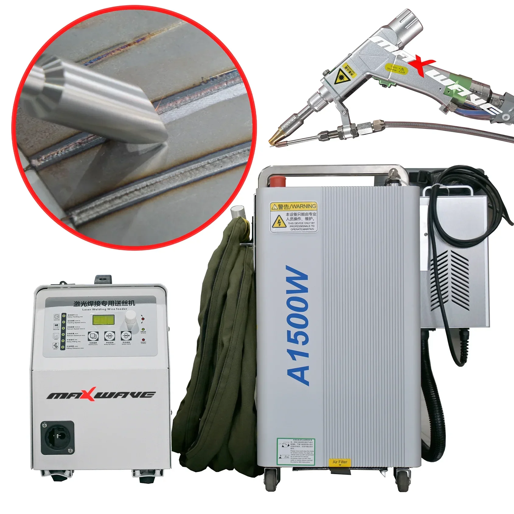 Surface Oil Stains Remover 4-in-1 Welding Machine Laser Beam Welder Laser Cutter for Alloy Steel Silicon Steel Spring Steel