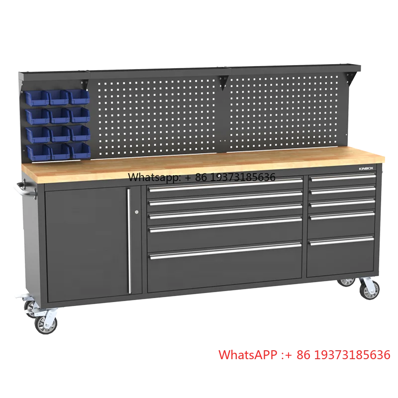 Premium Durable Workshop Garage ToolBox Trolley Cabinet Filled With Kraft Germany Hand Tool Set Mechanic For Professional