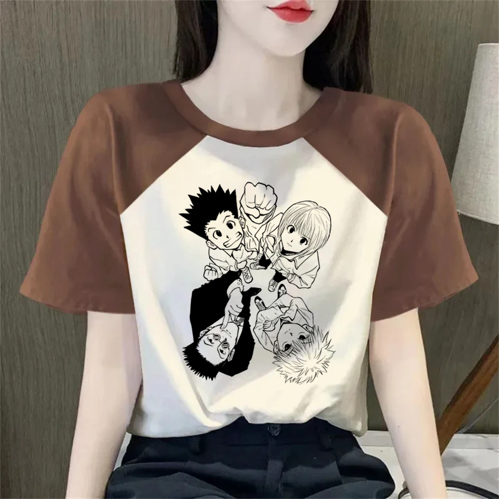 Hunter x Hunter shirt female aesthetic japanese streetwear graphic funny t shirt emo dollette streetwear summer meme