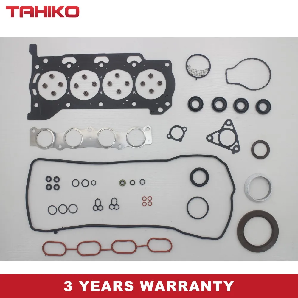 1ZR 1ZRFE 2ZR 2ZRFAE Full head gasket set Fit for Toyota COROLLA YARIS ALTIS SALOON 1.6L 1598CC 2006- YARIS 1.8L 1798CC 09- VRS