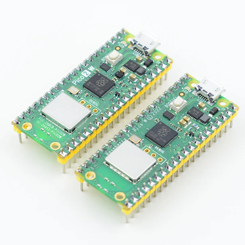 Raspberry Pi Pico 2 W RP2350 Pico2W ARM Cortex-M33 وRISC-V Hazard3 Wi-Fi4 Bluetooth5.2 CYW43439