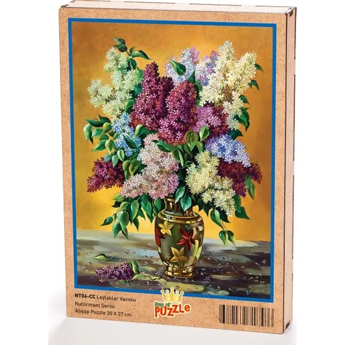 King Of Puzzle Lilacs Vase Wooden Jigsaw Puzzle 204 Pieces (NT06-CC)