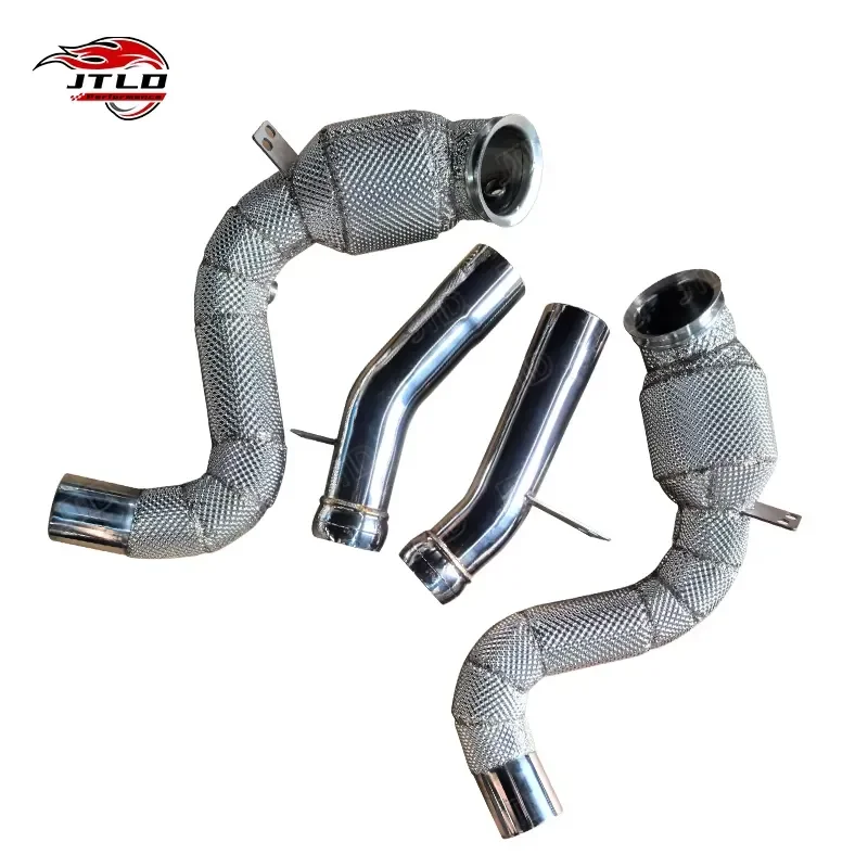 High Performance Exhaust Downpipe for BENZ W222 AMG S63 M177 V8 4.0