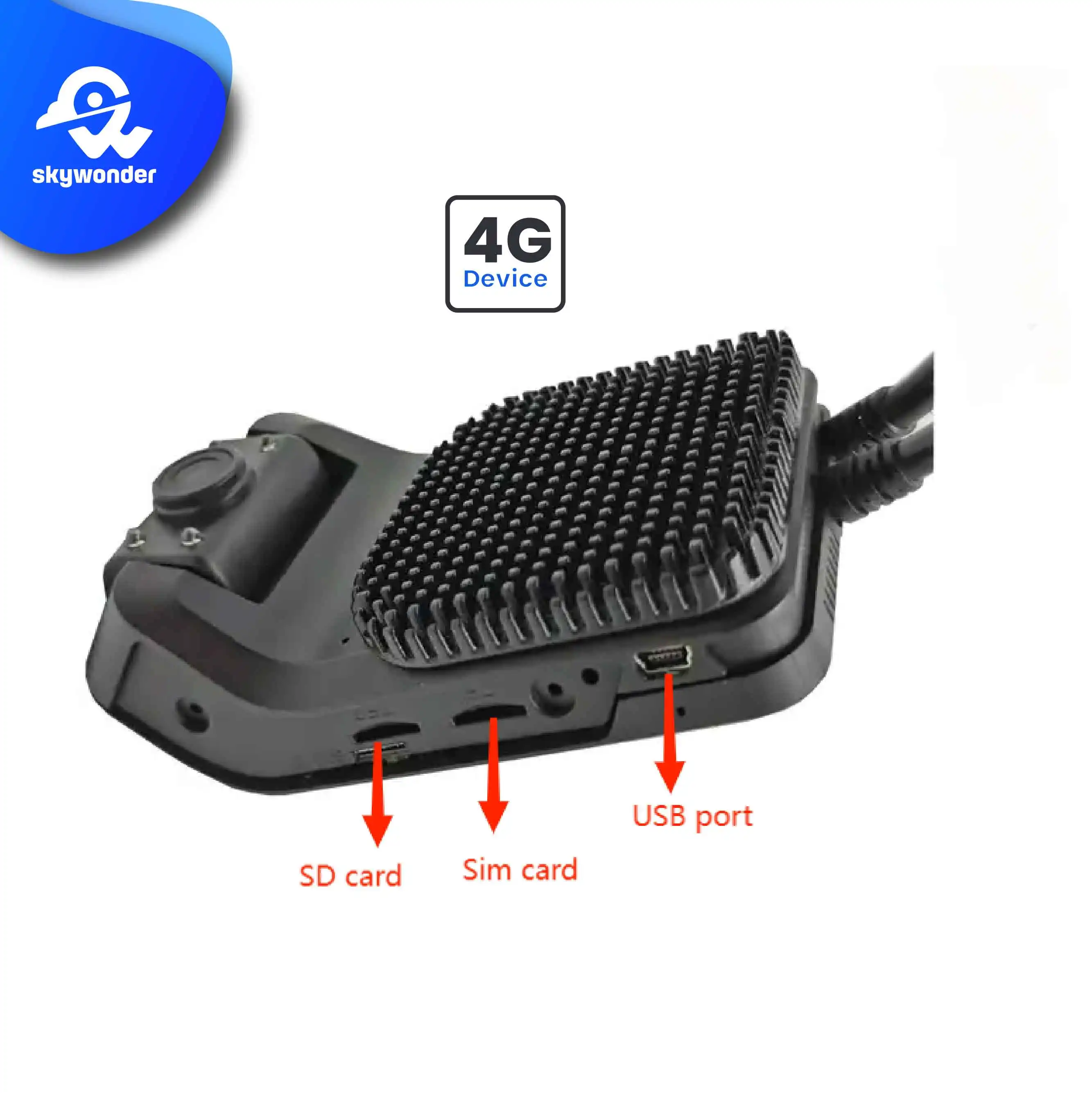 SKYWONDER Hd Video Dvr Dual Facing Dash Camera Dashcam With GPS Tracking Remote Live View