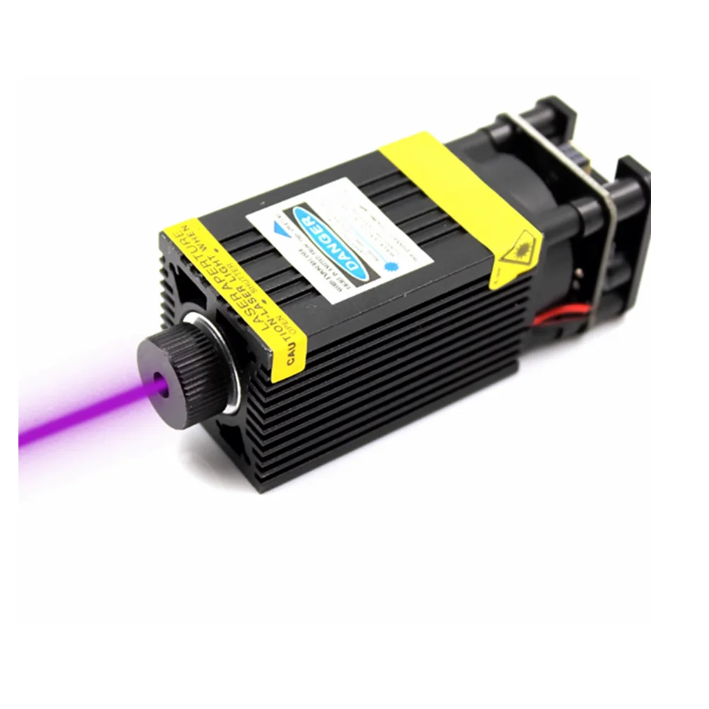 

Adjustable Focus 405nm 500mW purple light 3D engraving laser module cutting PWM power DC12V