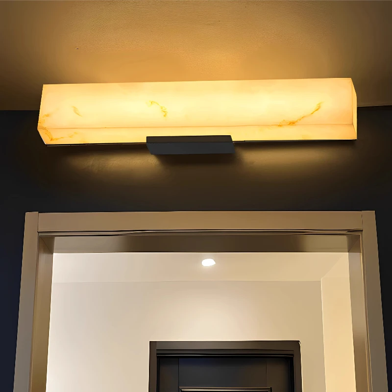 Light Luxury Marble Wall Lamps Outdoor Waterproof Villa Courtyard Outdoor Balcony Garden Wall Fixtures Pillar Door Wall Sconces