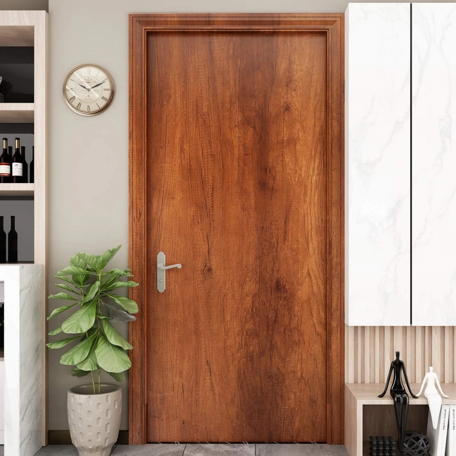6 m wasserdichte, selbstklebende Vinyl-Tapeten, Rolle, Möbel, Schränke, PVC, dekorative Folie, Holzmaserung, Aufkleber für DIY-Heimdekoration – Detail 17