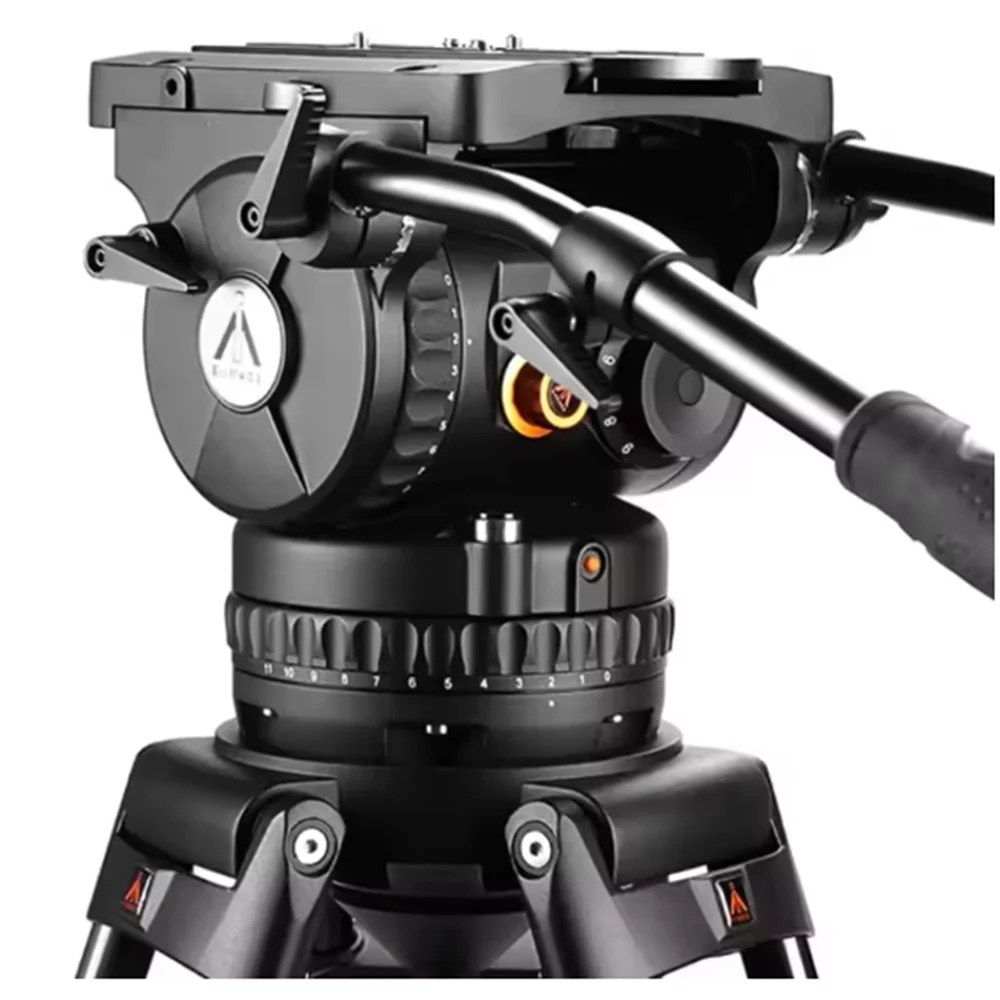 Photography Equipment EG40 PLUS Professional Broadcast Heavy Duty Video Fluid Tripod with 150mm Bowl Head