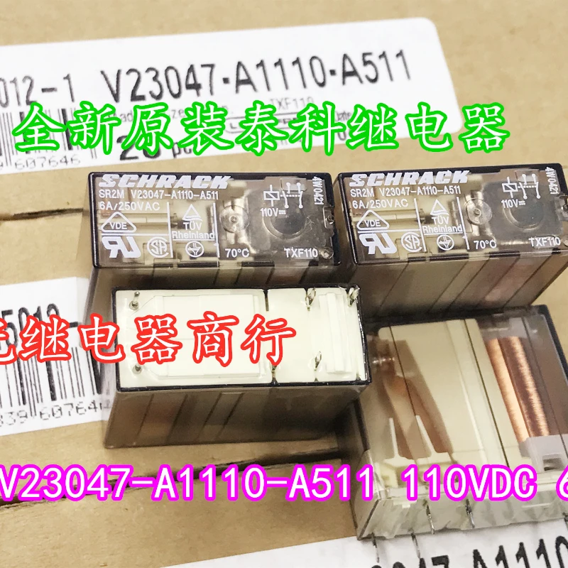 

（Brand New Original）1pcs/lot 100% original genuine relay:V23047-A1110-A511 110VDC 6pins 110V