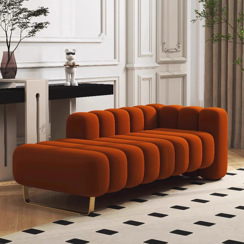 

Velvet bedside stool modern bedroom recliner