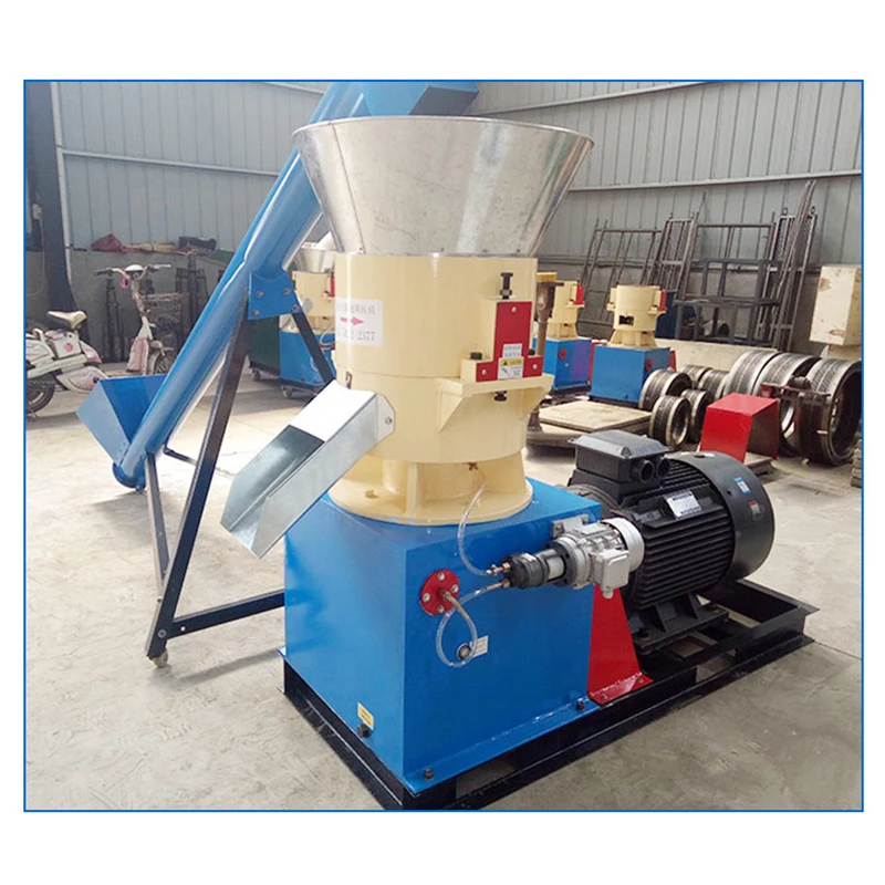 Mini 7.5 Kw 450 500 Kg Compressed Wood Burning Burner Compressor Chip Pelletizer Pellet Compactor Machine