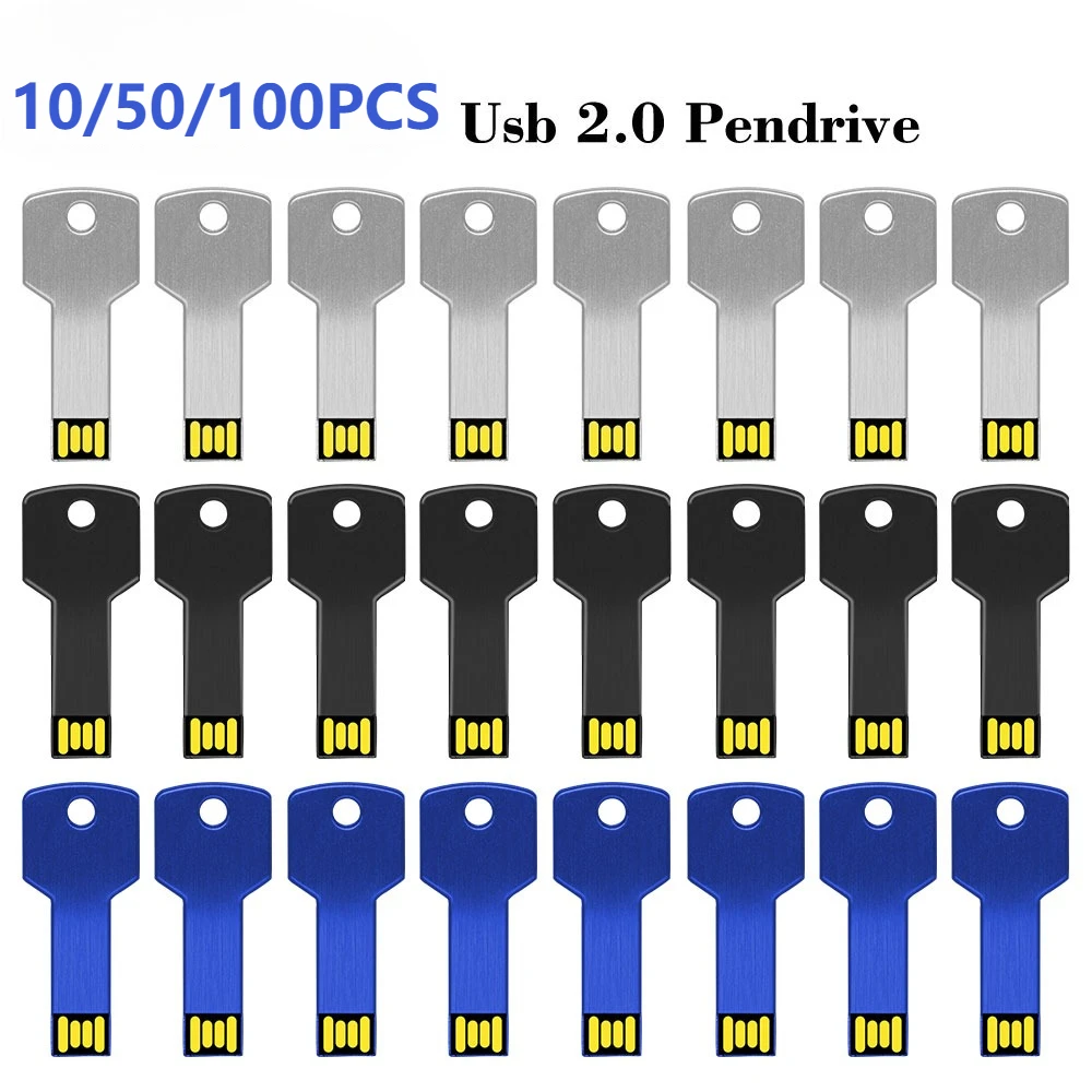 

10/50/100 шт. USB-накопитель с бесплатным логотипом, 128 ГБ, 64 ГБ, 32 ГБ, 16 ГБ, 8 ГБ, водонепроницаемый флэш-накопитель, USB-накопитель 2,0, цветной флэш-накопитель