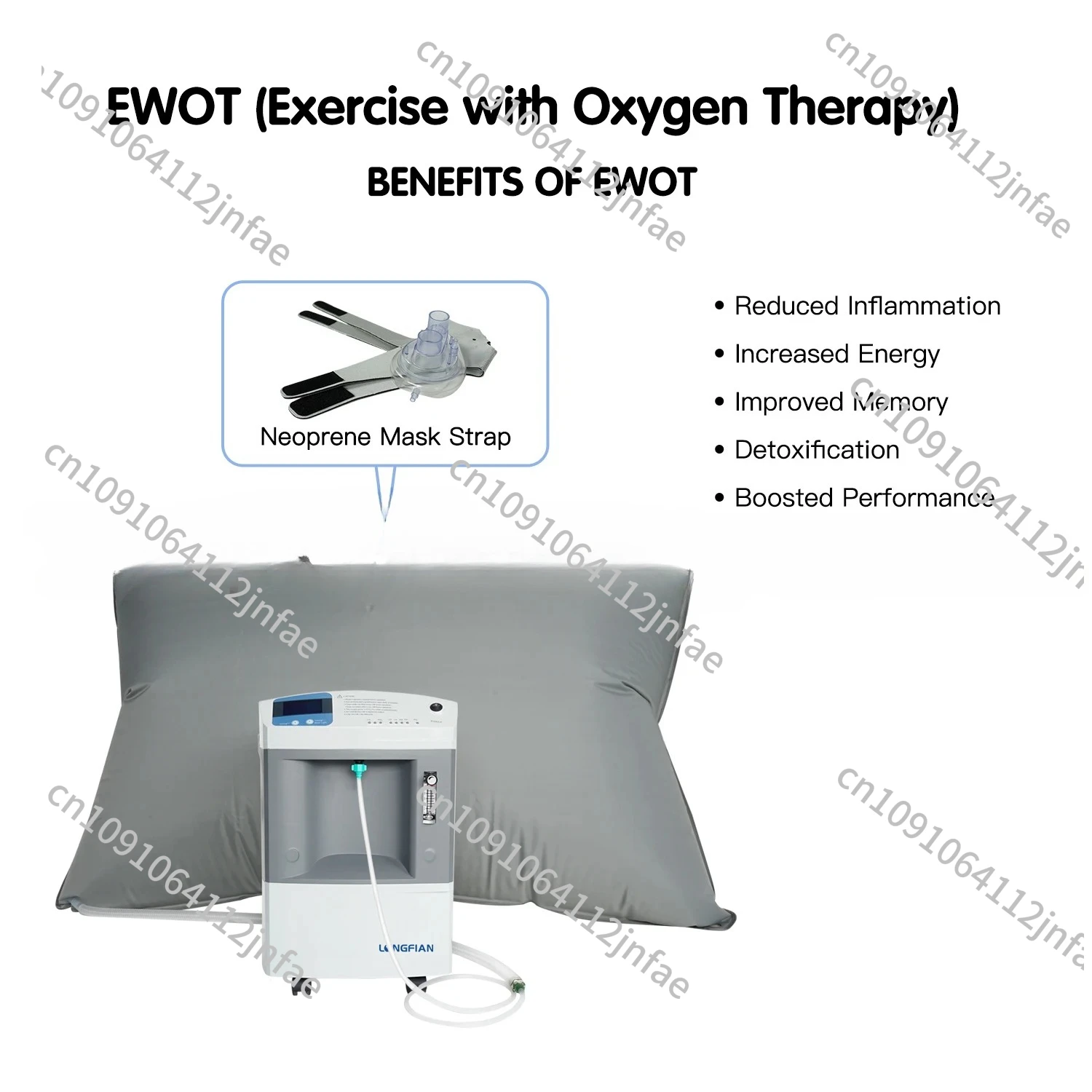 Life Therapy Oxygen Storage Bag - 1000L High-capacity Air Bag for Exercise Therapy (Fitness/Recovery Accessory)