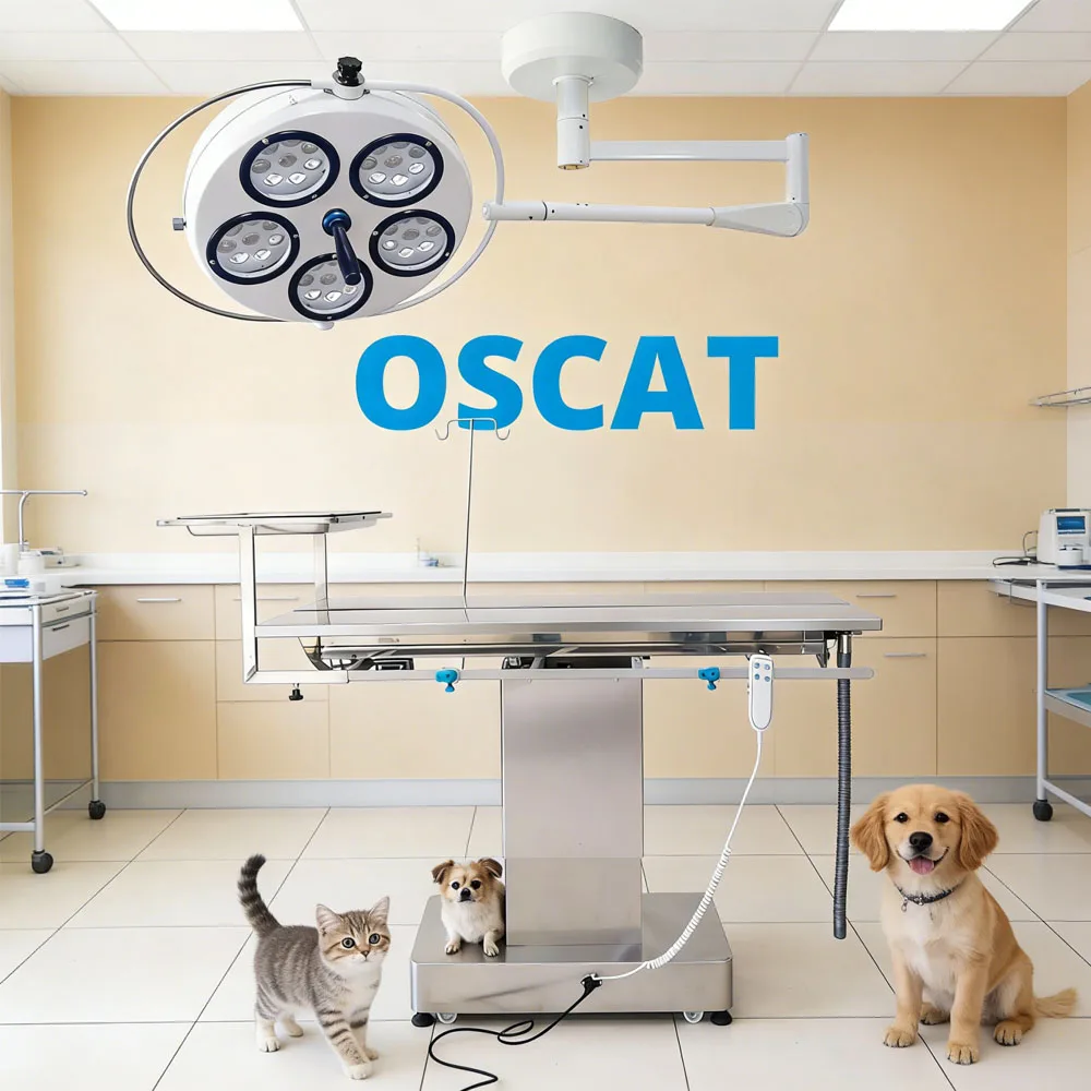 OSCAT Veterinary Surgery Table Pet V-Top Electric Surgical Tables Stainless Steel Vet Operating Table Veterinary Equipment Dog