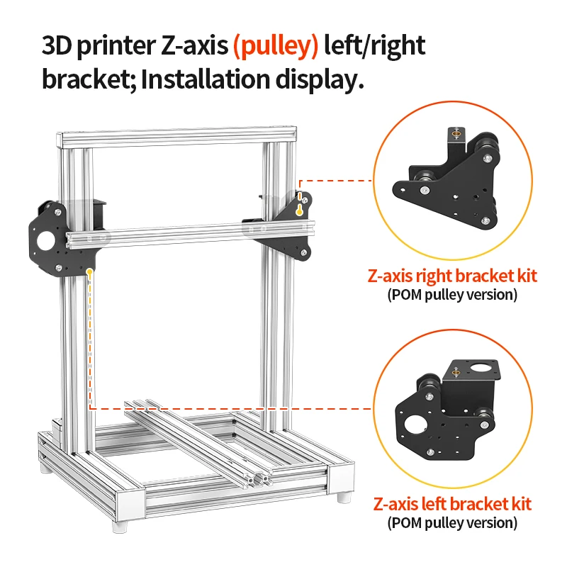 Imagem -03 - Dual z Axis Linear Rail Upgrade Kit Faça Você Mesmo Peças Impressora 3d Eixo x Creality Ender Ender Pro Ender v2