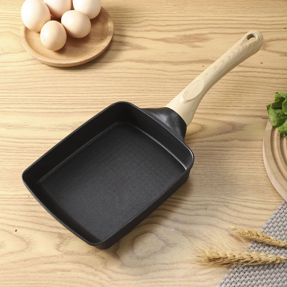 Japanese Omelette Pan Nonstick Tamagoyaki Frying Pan for Egg Rolls Suitable for Induction Electric and Gas Stoves