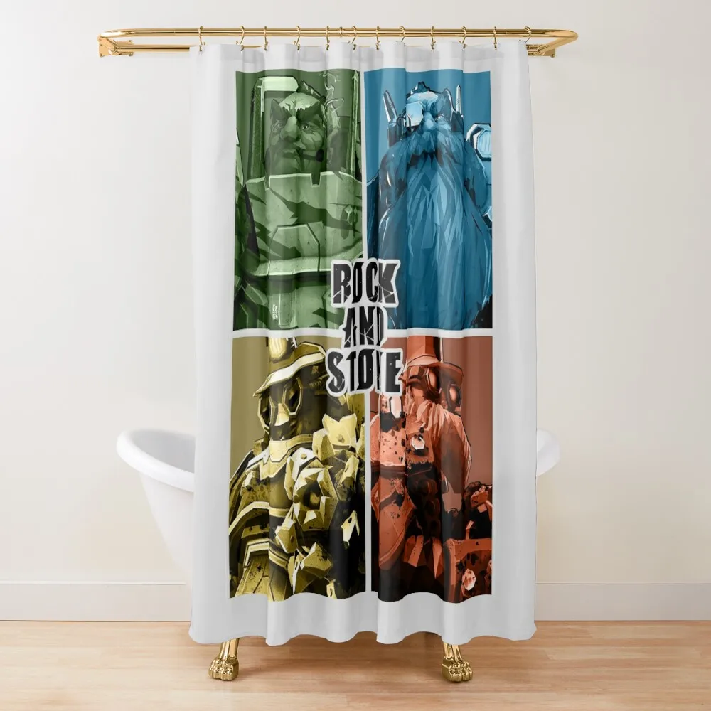 

Rockstone Team Shower Curtain Shower Bathroom Shower Set For Bathrooms Funny Curtain