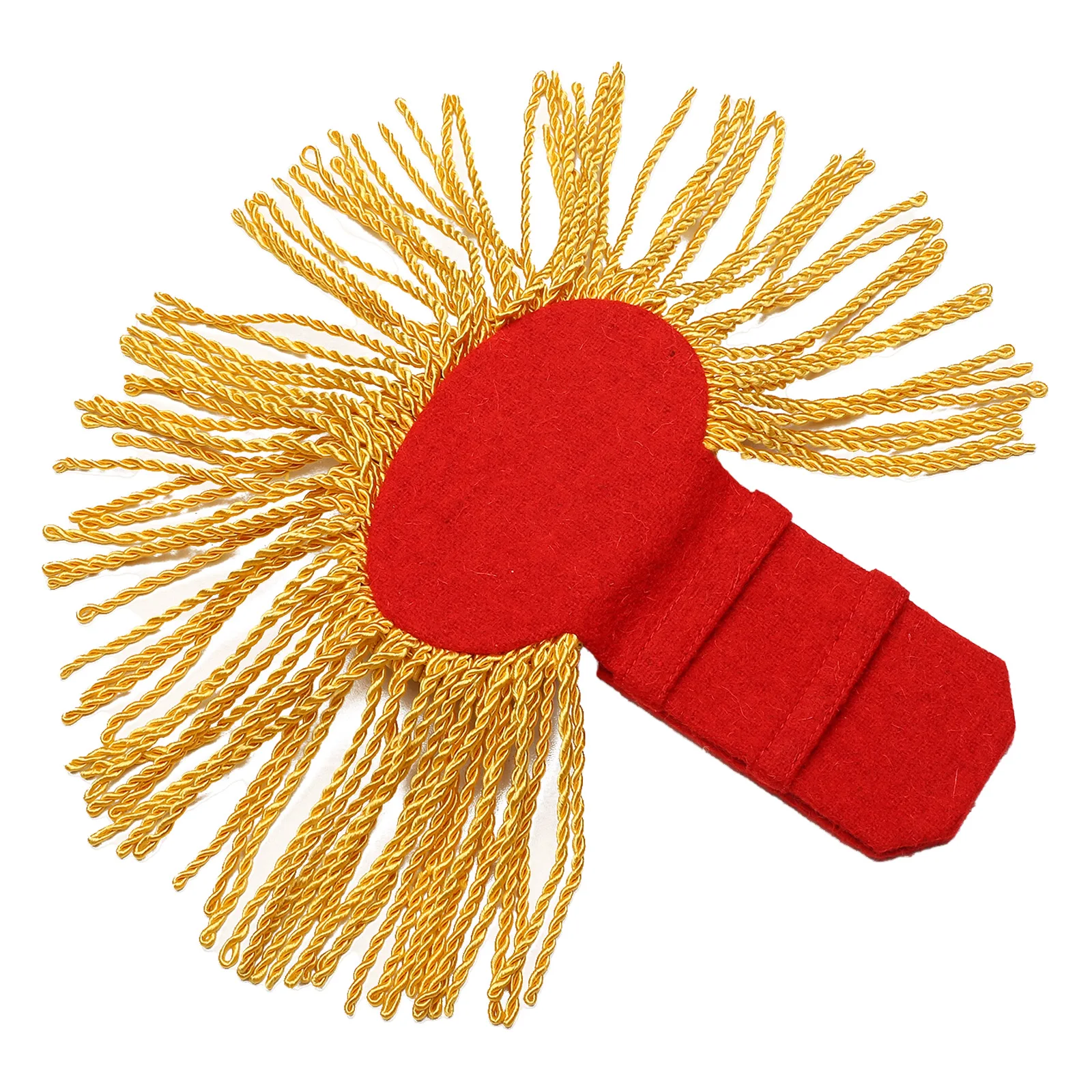 Épaulettes de planches initiées à franges dorées, sans couture, accessoires de costume de performance, garde d\'honneur, uniformes d\'orchestre, 1