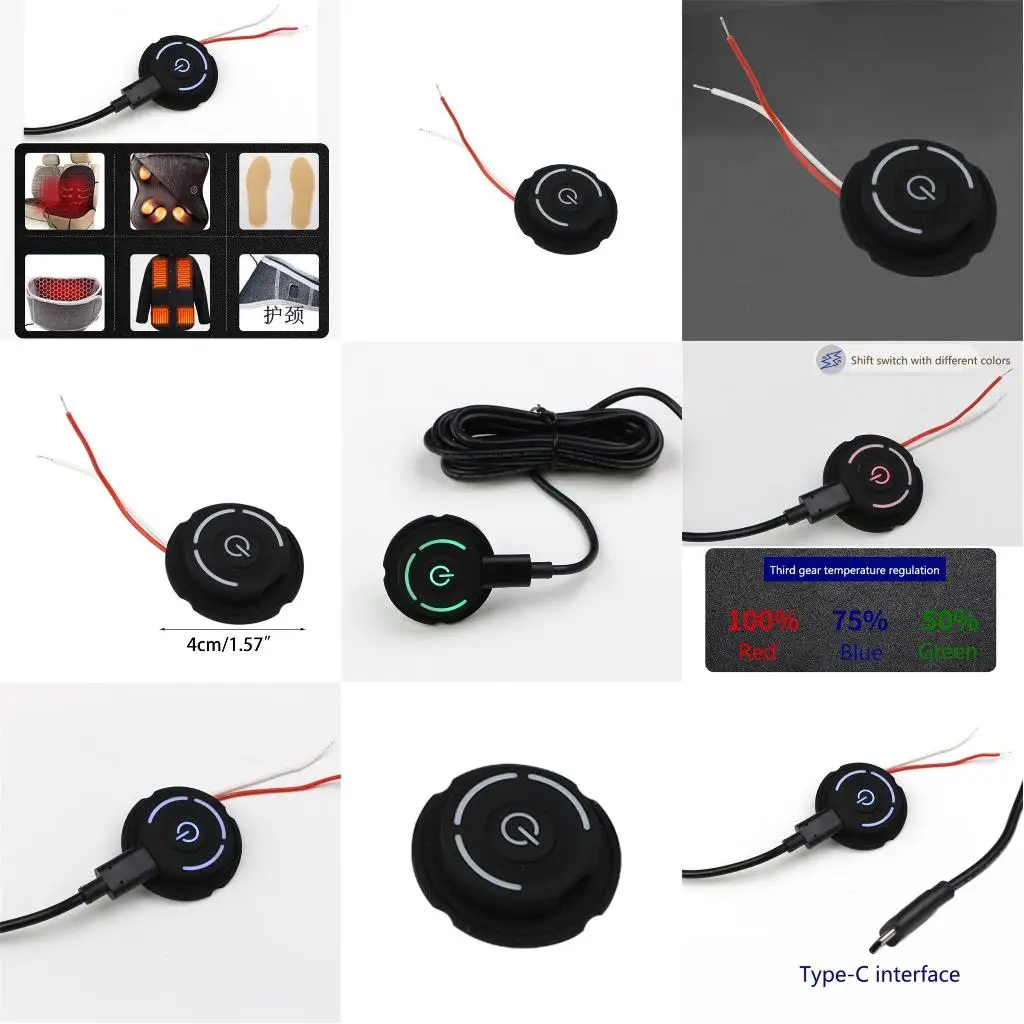  Type-c Silicone Push Button Switch Momentary Switch Easy to Install Temperature