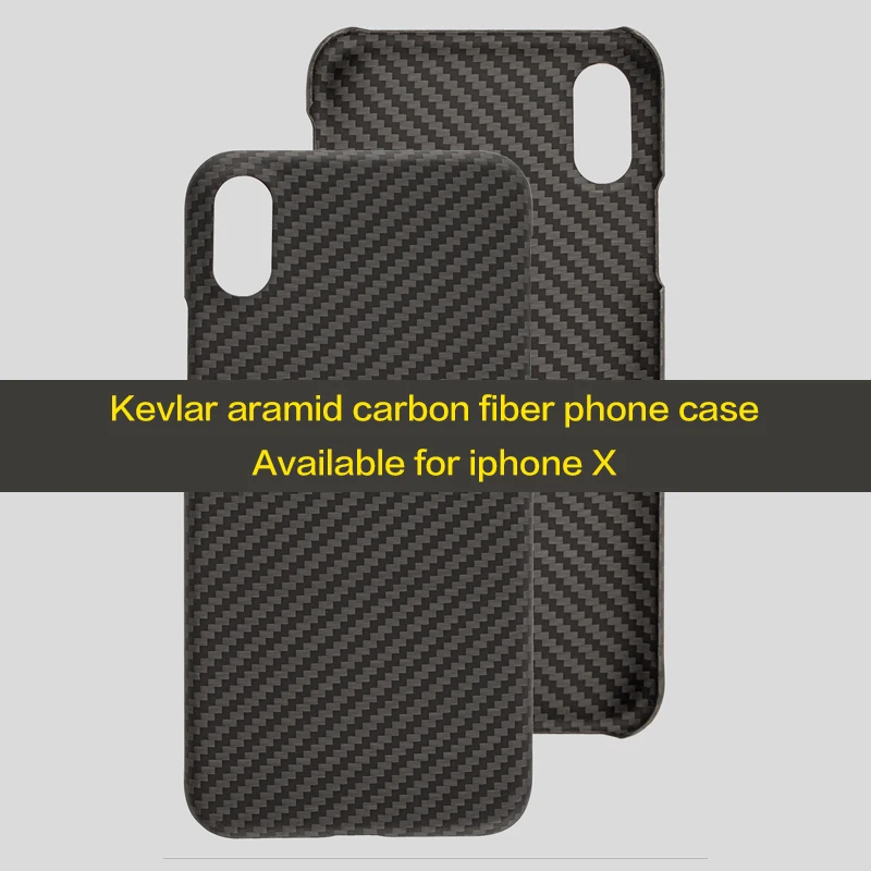 

Carbon fiber phone case For iphone X Aramid Fiber Case Shockproof Heat Dissipation Shell Carbon Fiber Cover