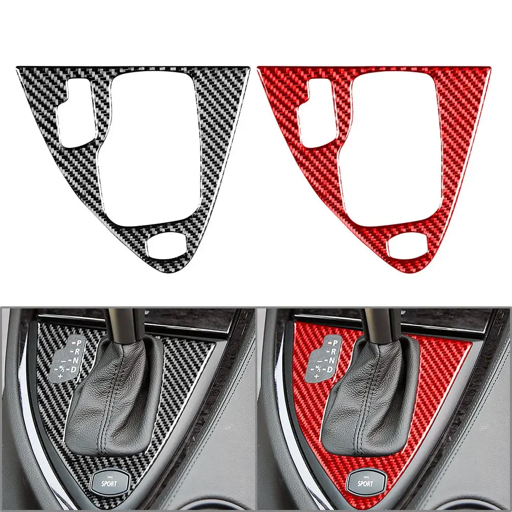 

LHD углеродное волокно, автоматическая панель переключения передач, накладка, украшение для BMW 6 серии E63 E64 2004-2010 M6 2006-2010