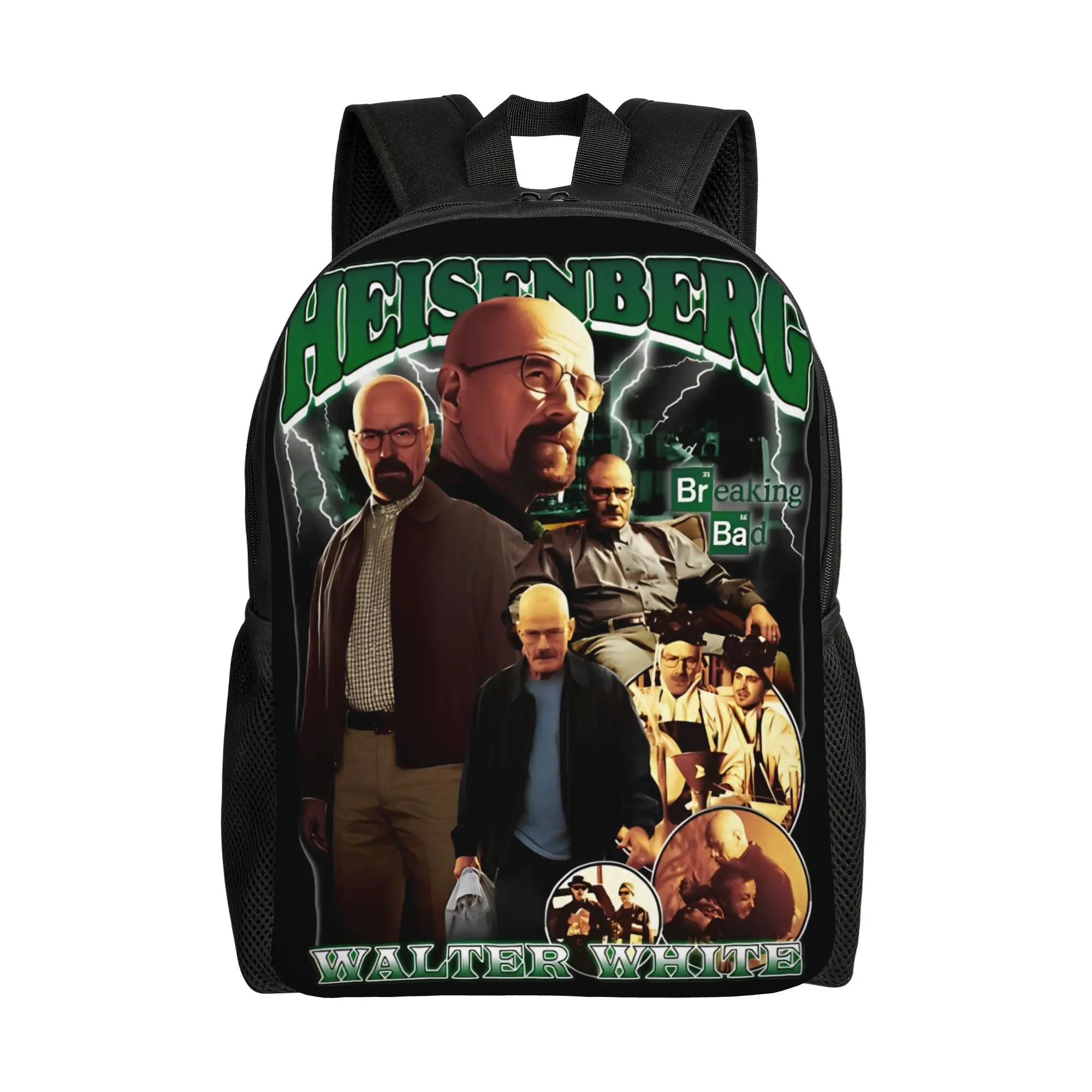 

Heisenberg Breaking Bad Backpack for Men Women Fashion Student Hiking Travel Daypack 90s TV College Shoulder Bag Gift