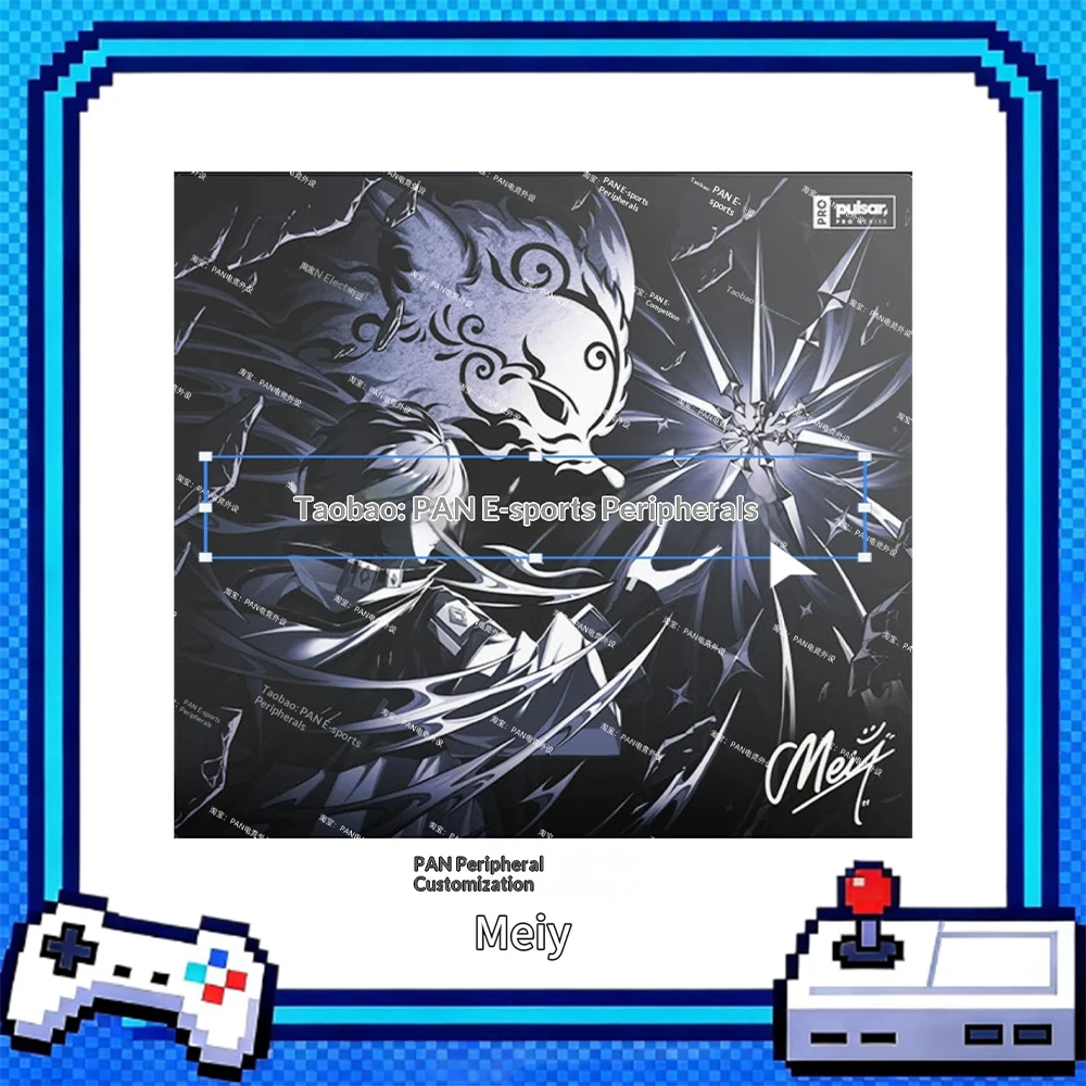 PAN Esports Pulsar by Meiy Glass Gaming Mousepad  FPS Both Speed And Smoothness Mouse Pad For TTK APEX CSGO PC Accessories Gifts