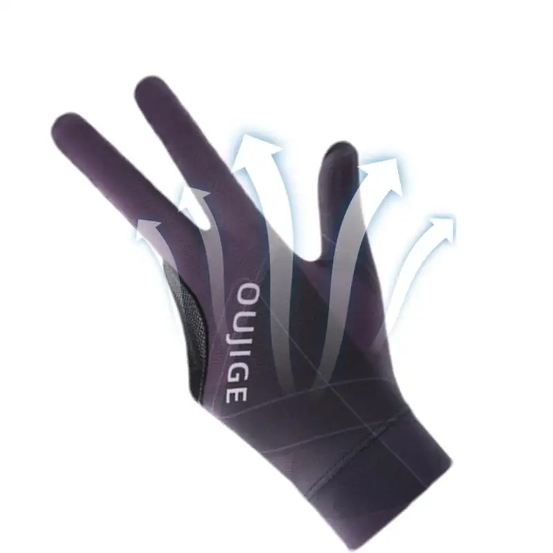 Pool Workout Finger Gloves Non-Slip Soft Billiards Gloves Breathable Cue Action Gloves Wear-Resistant Billiards Accessories