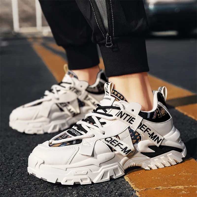 

Versatile Autumn Breathable Casual Sports Shoes Thick-Soled Height-Increasing Dad Sneakers for Young People