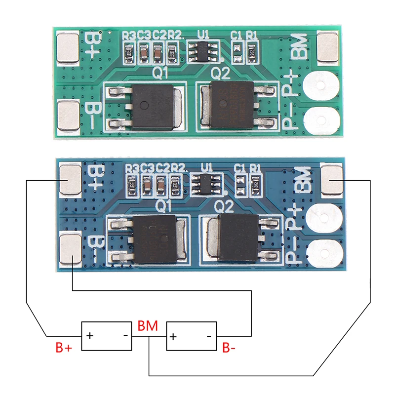 2s 8A Li-ion 6.4V-8.4V 15A Current Battery Protection Board Bms Pcm For Li-ion Lipo Battery Cell