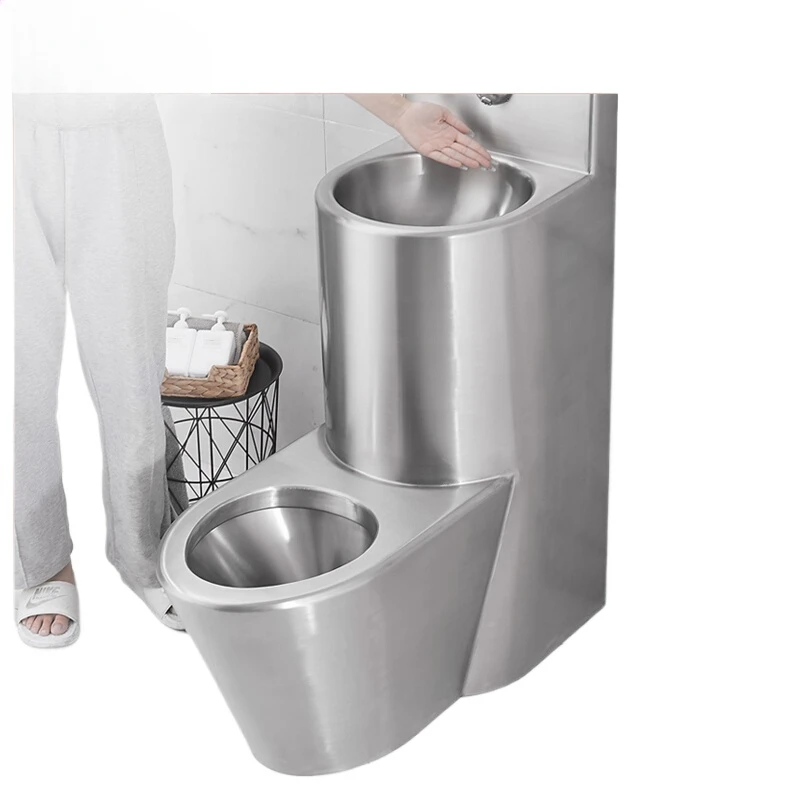 

Applicable to prison detention center talk room stainless steel wash basin with toilet integrated toilet