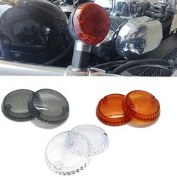 Pair Motorcycle Turn Signal Lens Indicator Cover For kawasaki vulcan 1500 1600 500 700 750 800 900 W650 zephyr 1100 550 zn1100