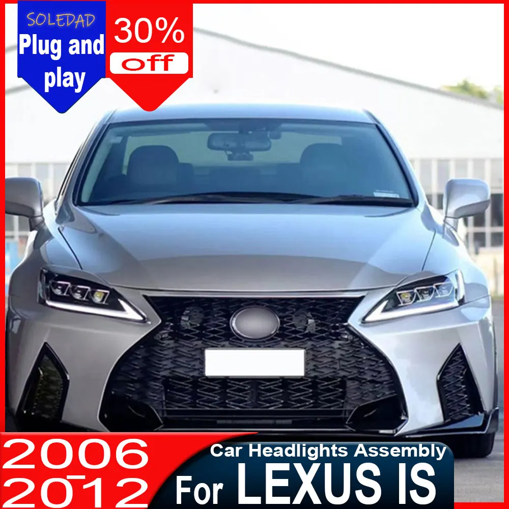 

Car headlights For Lexus IS 2006-2012 Head Lamp Turn Signal Accessories LED Projector Headlights Plug and play