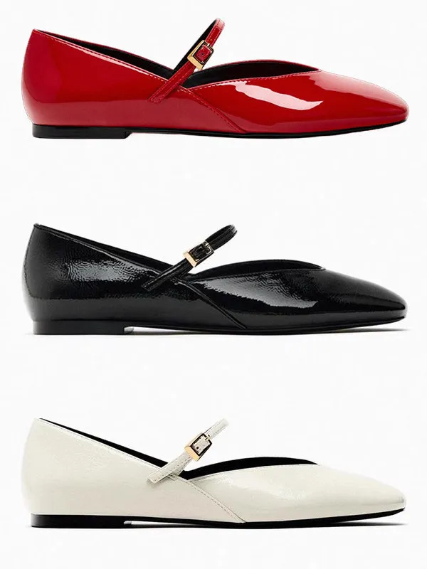 spring-2024-flat-heel-mary-jane-shoes-round-toe-red-patent-leather-ballet-flat-bottom-buckle-strap-fashionable-casual-footwear