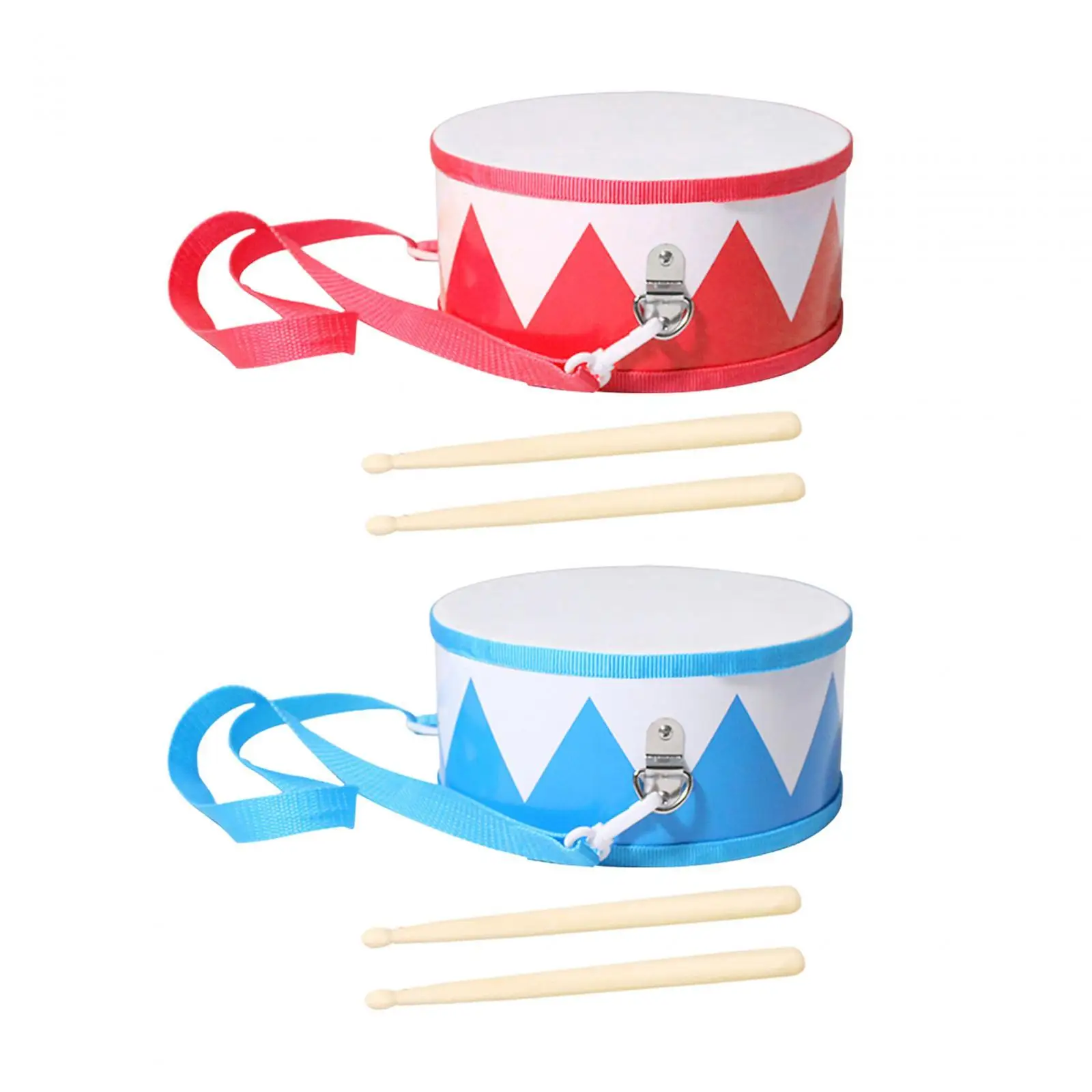 8 inch Kids Drum Set Waist Drum for Parties Musical Instrument Holiday Toy