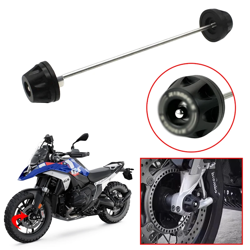 

Motorcycle Accessories Front Wheel Protector Axle Fork Crash Slider For BMW R1300GS R 1300GS Adventure R 1300 GS ADV 2023 2024