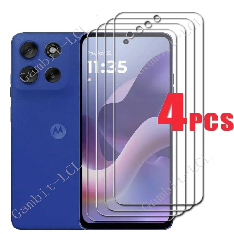 4PCS กระจกนิรภัยสําหรับ Motorola Moto G56 ป้องกันฟิล์ม MotorolaMotoG56 MotoG56 6.72 "ป้องกันหน้าจอ